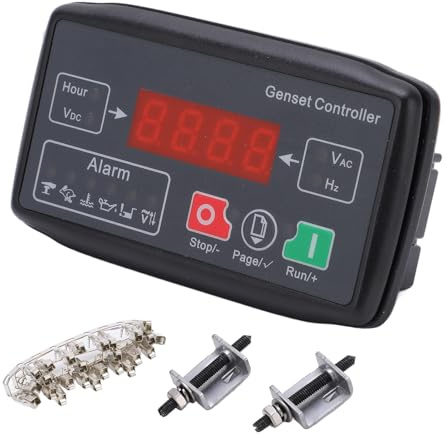 Controlador de Grupo Electrógeno MGC100 Módulo de Control de Arranque Y Parada Automático Conjunto de Generador único Protección de Arranque para Pequeños Grupos Electrógenos de Gasolina Diésel