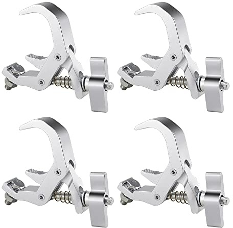 Pro Truss Clamp 1.57-2.36 Inch, 4 Pack Olaalite Stage Lighting Clamps Heavy Duty 330lb, Perfect Fit for Tube OD 40-60mm, Premium Pro Truss Clamp for Moving Head Stage lighting Fixtures