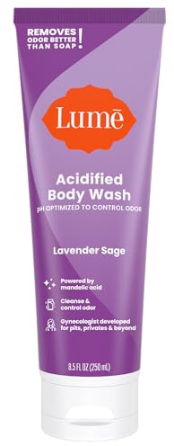 Lume Acidified Body Wash - 24-Hour Odor Control - Removes Odors Better Than Soap - Moisturising Formula - Formulated Without SLS or Parabens - OB/GYN Developed - 240ml