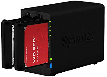 Synology DS224+ 2GB NAS 8TB (2X 4TB) WD Red+, assemblato e testato con SE DSM installato