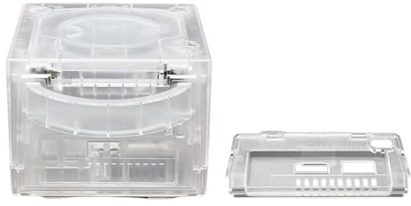 Ksikdeg Video Game Console Shockproof Shell for Console Replacement Clear Box Impacts Resistant Case Shell Gaming