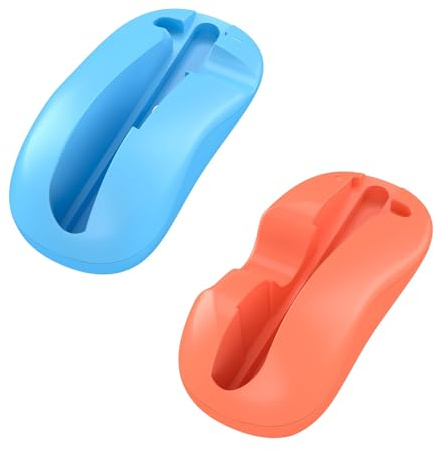 XHSESA Mini Mouse Controller Grip Converter for Switch 2 JoyCon - Handle Converter Mouse Adapter Accessories (Orange Blue)