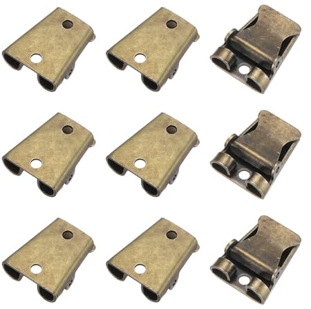 PATIKIL 9 Pcs Attache Cravate Bolo En Fer, Attache Cravate Bolo naturel Accessoires Glisseur Remplacement Pour DIY Fabrication Sacs Mains En Cuir, 0.9x0.7, Bronze