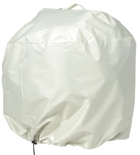 POPETPOP Copertura per Barbecue e Griglia Resistente Uv, Protezione Esterna 50x46 Cm 210d Beige, Antipolvere e Antistrappo per Uso Outdoor