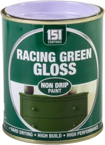 MSQUARE Non-Drip Paint, Quick Drying, Smooth Coverage, Easy Application, Longlasting, Durable, Minimal Drip Consistent, Ideal for Home, Garage & Workshop Use, Racing Green Gloss, 300ml (Pack of 1)
