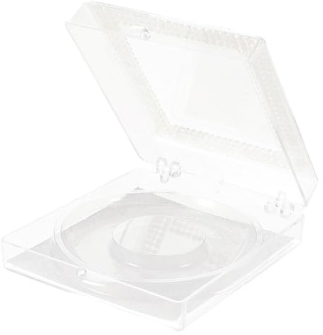 Luxshiny Estuche para Pestañas Postizas, Caja de Pestañas Transparente de Plástico, Portátil, Ventana, para Viaje y Fácil Acceso