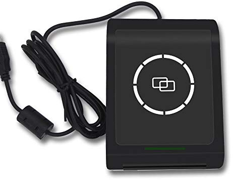 RFID/NFC-Lesegerät mit USB-Schnittstelle, kompiliert nach ISO 14443 A und ISO7816, Unterstützung für kontaktlose und kontaktbehaftete Karten (S9-BU-13-00)