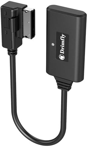 Drimfly Bluetooth Car kit for Mercedes-Benz,Media Interface AUX Wireless Adator,Compatible with iPhone Android Smartphones,Works with Mercedes Equipped with MMI Rectangular Socket ONLY