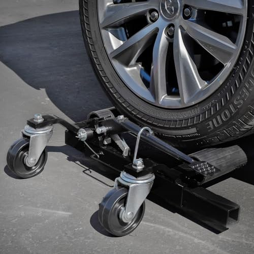 Stark USA Set of (2) Truck Car Wheel Moving Dolly Ratchet Type Auto Tire Mechanic Lift Wheel Dolly Car Skates Vehicle Positioning Mechanic, 2-Pieces