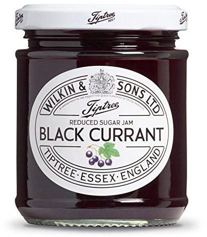 Tiptree - Mermelada de grosella negra con azúcar reducido 200 g - Caja de: 6 unidades