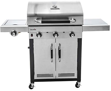 Char-Broil Advantage 345S - 3 Brenner Gasgrill mit Seitenbrenner, Edelstahl