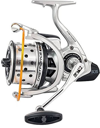 Trabucco Mulinello da Pesca Castforce XLT 8000. per Pesca a Fondo Surfcasting Beach Ledgering da Lancio con Babina Grande Che Permette la Fuoriuscita Fluida del Filo per Raggiungere Distanze Maggiori