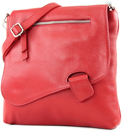 modamoda de - T146 - ital. Umhängetasche Schultertasche aus Leder