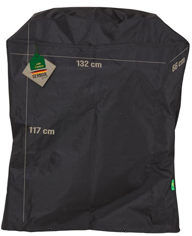 Mehr Garten Grillabdeckung 132x66x117 cm, Schutzhülle Grill Rechteckig | 600D Oxford - wasserdicht, UV-beständig, reißfest und winterfest - robuste Abdeckung für Gasgrill mit Kordelzug