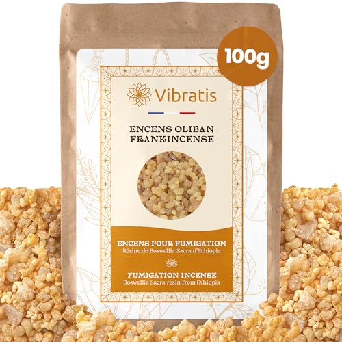 Premium Frankincense Grains 100g - Boswellia Carterii | Natural Loban Crystals for Incense & Aromatherapy | Sacred Frankincense for Meditation & Church Rituals