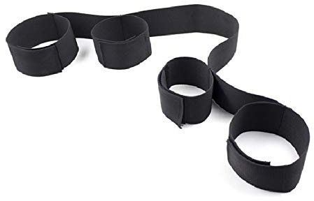 BONDAGERIE® Costrittivo Manette e Cavigliere, in nylon, per coppia letto sexishop