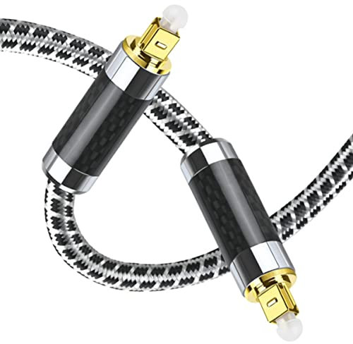 Uonlytech Optisches Audiokabel Stecker Stecker Digitales Audiokabel Optisches Kabel Flexibler Draht Ccaw Vergoldete Anschlüsse Für Av-receiver Dvd-player Und Tv-geräte