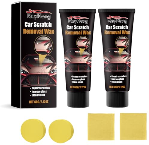Autokratzer-Reparaturpaste, Auto Kratzer Entferner, Auto Kratzer Reparatur Wachs, Car Scratch Remover Wax, Car Scratch Repair Paste, Autolack Kratzer Entfernen, 60g (2 Stück)