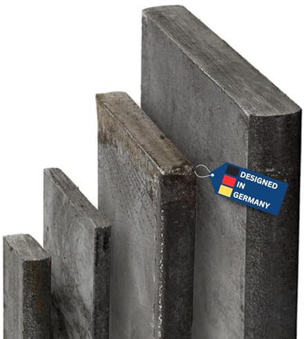 TJ Flachstahl S235 JR Stahl I 90 x 10 mm Länge 500 mm I ST37 Standard Stahlplatte I unbehandeltes Stahlprofil I Flacheisen für Bauwesen, Maschinenbau, Landwirtschaft, Fahrzeugbau uvm