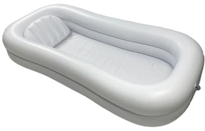 Baignoire gonflable portable pour adultes handicapés avec pompe à air électrique et sac à eau, en PVC, aide au lit avec coussin d'air