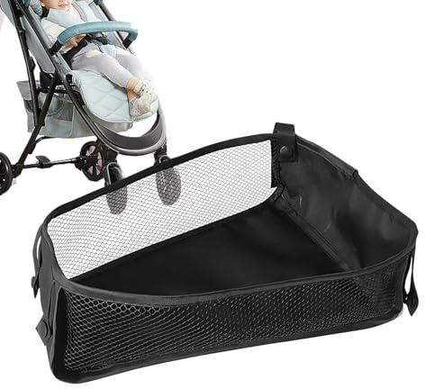 Mesh Kinderwagen Tasche, Kinderwagen Organizer Tasche | Kinderwagen | Organizer Aufbewahrungstasche | Aufbewahrungsorganisator, Kinderwagentasche mit großer Kapazität, Aufbewahrungskorb aus Netz