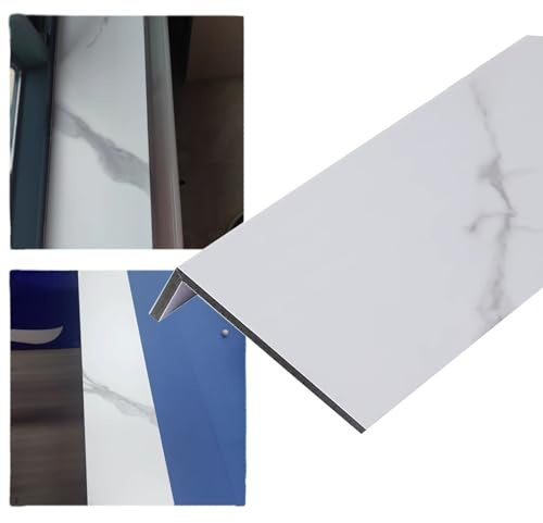 Copertura per Davanzali, per Finestre, Bianca, per Controsoffitti, per Infissi, per Davanzali Domestici, con Trama in Marmo, Pannelli di Rivestimento per Finestre da Balcone, per Finiture in