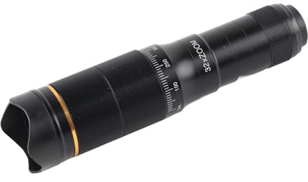 Qukaim Objectif d'appareil photo pour téléphone portable, zoom 32X, double réglage à clipser, objectif télescope HD pour photo vidéo, compatible avec les smartphones