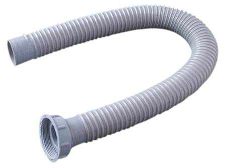 Lurrose 1m Flexible Drain Hose for Washing Machine Water Pipe Sink Pipe Bendable Easy to Install