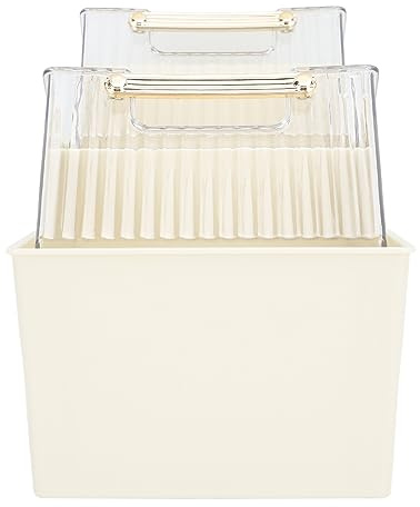 Althwuyu Caja de Almacenamiento para Bolsas de té, Organizador de Escritorio con Compartimento Grande para cápsulas de café y bolsitas de té con Tapa fácil de Abrir, Color Blanco