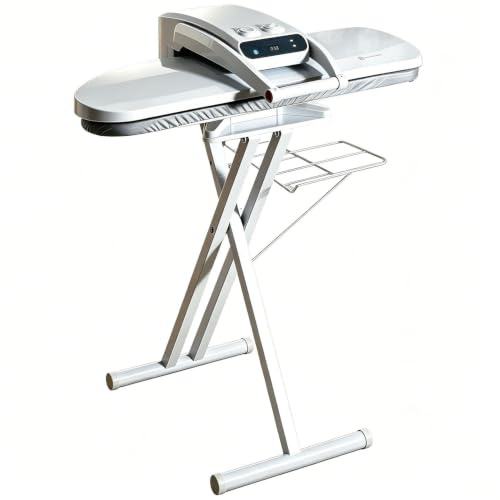 Stor ångstrykjärnspress – 1400W kommersiell pressmaskin, 650x240 mm non-stick yta, 50 kg tryck och ångstöt för effektiv tvätt, handdukar och lakan Withstand