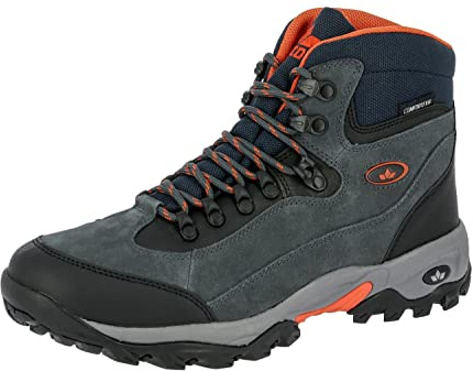 Lico Herren Milan Trekking- & Wanderstiefel, Anthrazit Orange, 48 EU