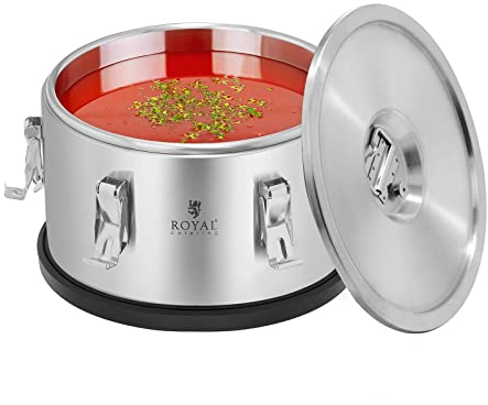 Thermobehälter Thermobox Warmhaltebehälter (10 Liter, Edelstahl, stapelbar) - Royal Catering