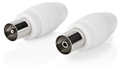 Nedis - Connettore IEC (coassiale) maschio o + femmina - retto 2 un