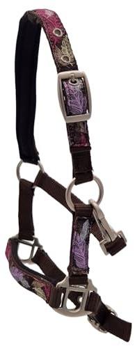 Tysons Breeches Wings Halfter Federn Feder Nylonhalfter Minishetty Mini Shetty Blau Braun EDEL Beschläge unterlegt (Shetty, Braun)