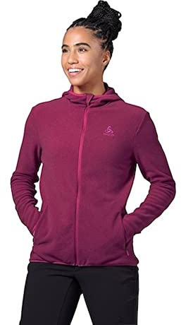 Odlo Damen Hoodyjacke mit Reißverschluss Roy, Festival Fuchsia - Raspberry Fudge, S