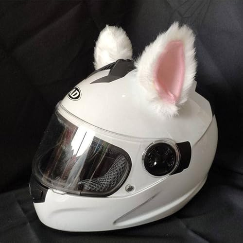 2 Stück Katzenohren für Helm,Motorrad Helm-Ohren Katzenohren Dekoration niedliches Helmzubehör für Fahrradhelm, Ski-Helm, Motorradhelm, Snowboardhelm Lustiges Tier Design Motorradhelm Zubehör