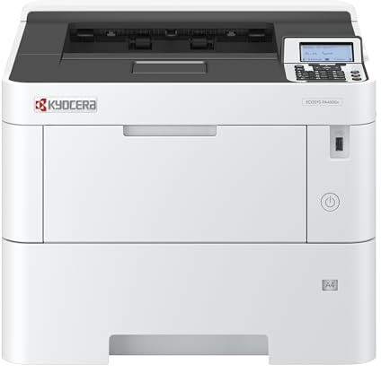 Kyocera Ecosys PA4500x/Plus - Impresora láser (45 ppm, 45 ppm, Gigabit LAN), Color Negro y Blanco