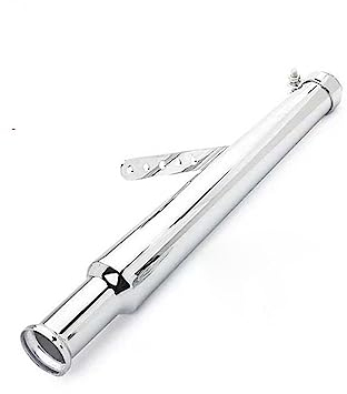 Motorrad Auspuff SchallddMpfer Universal Motorrad Schalldämpfer Chrom Motorrad Auspuffrohr DB Killer Megaphon Stil Für Chopper Für Bobber Für Akrapovic (Color : A)