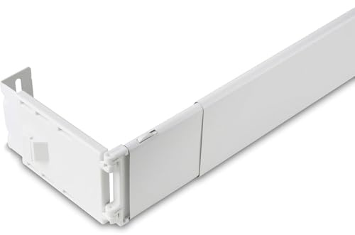 HomeStock Wide Pocket Curtain Rod, 28-48 - Heavy Duty Steel Rod for 3 to 3.12 Pocket Curtains, Ideal for Any Room Decor