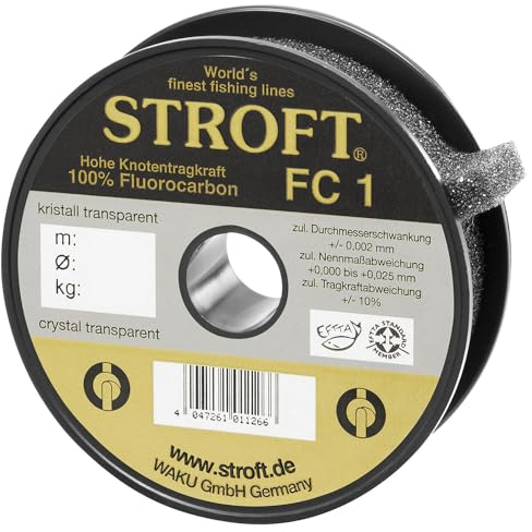 Stroft FC1 Fluorocarbon Hauptschnur 150m 0,120mm-1,5kg