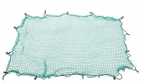 Xuanqingyi Store Kofferraumnetz, kompatibel mit der Autoaufbewahrung, robustes Bungee-Netz, kompatibel mit der Ladefläche des Auto-Pickups, dehnbares Anhängernetz mit 15 Haken, kleine Maschen, robust