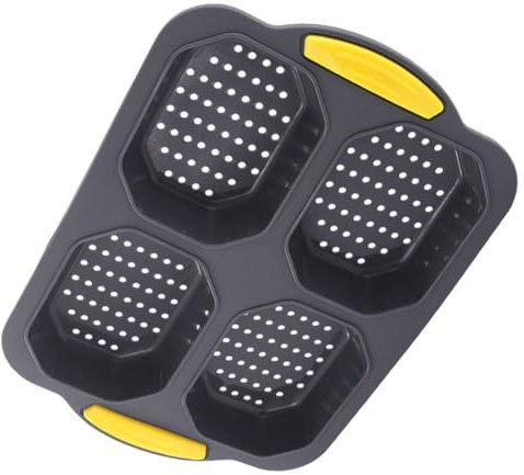 PAMINGONO Silikon Hamburgerbrötchenform Muffinform Brotform Backformen Antihaft-beschichtung Kochzubehör Zum Backen Von Brötchen Und Muffins