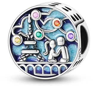 PHCLASY Charms-Anhänger Weihnachten Bead 925 Sterling Silber Pendant für Europäische Armbänder für Damen
