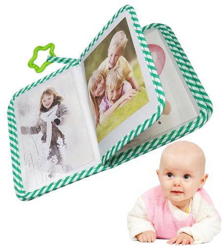 Baby Fotoalbum, 13,97 x 17,78 cm Weiches Foto Stoffbuch mit Tieren, Cartoon Giraffe Familien Erinnerungsalbum, Mein erstes Fotoalbum, Geschenke für Kinder, Neugeborene, Babyparty