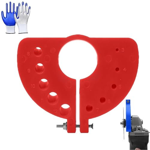 Angle Grinder Modified Drill Tool 2025 New Drill Bit Sharpener Multi Specification Portable Durable Blade Drill Bit Grinding and Polishing Auxiliary Tools Attachments Easy Angle Control(Red,1pcs)