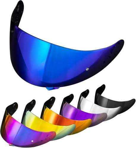 PSLER Hjälmvisir för Shoei GT Air GT Air 2 TC-5 TC-9 Neotec CNS-1, tonad visir motorcykel UV-skydd ansiktsskydd ersättningstillbehör (djupblå)
