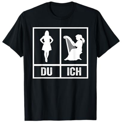 Harfenspieler Harfe T-Shirt