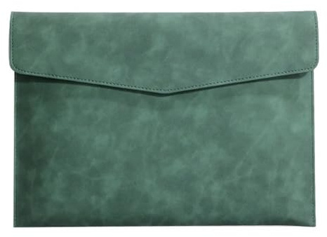 RAABYU Chemise en Cuir A4, Organiseur de Documents Professionnels, Mallette Simple, Sac de données, contrat, factures, Fournitures Scolaires et de Bureau