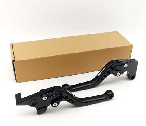 Leve freno frizione corte per moto, regolabili, compatibili con maniglie CNC MT07 MT 07 2014-2025 | MT09 MT 09 2014-2023 Maniglie CNC (MT-09 2014-2020)