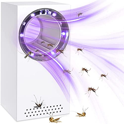 Elektrisch Fliegenfalle, Insektenvernichter Elektrisch Mückenfalle Tragbare UV Fliegenfalle Mückenschutz Stumm USB Mückenlampe Moskitoschutz Insektenfalle für Haus Aussen Camping Garten bubbacare